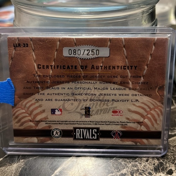 Double Player Patch /250 Game Used - Picture 2 of 2